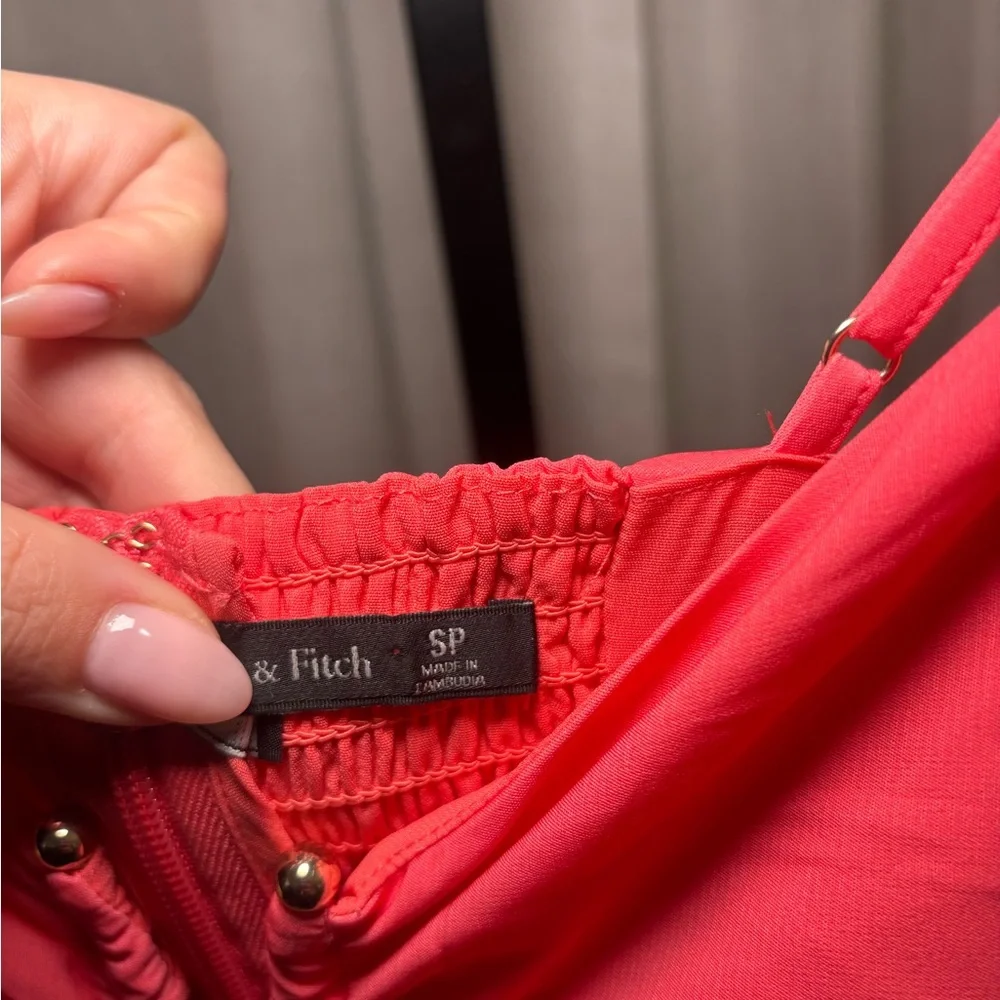 Abercrombie & Fitch Pink to Burgundy Ombre Maxi Dress